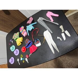 Vintage 1990s Barbie Bundle of Clothing and Accessories